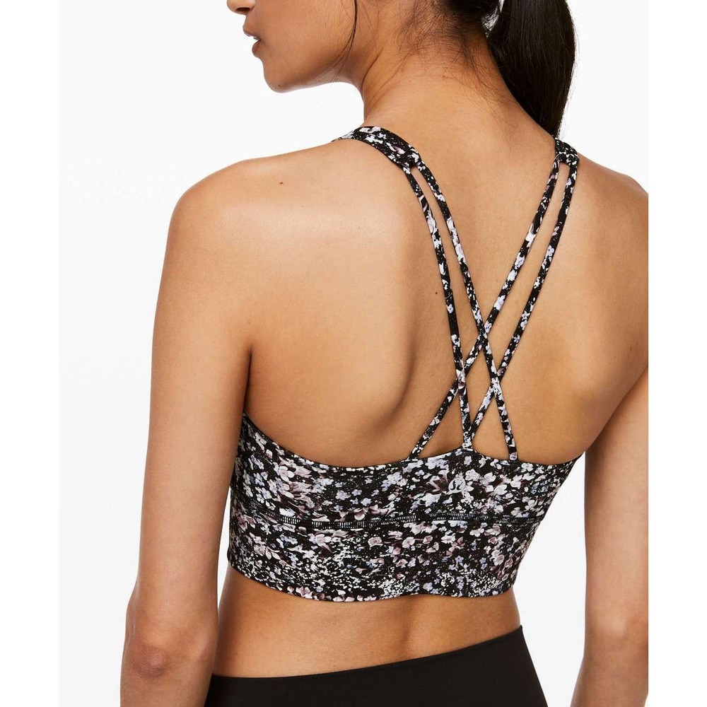 Lululemon Sports Bra 8 Free To Be Longline Floral Spritz